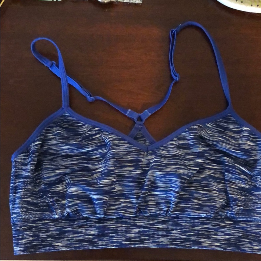 Blue sports bra from Pink